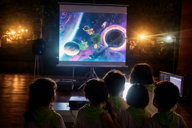 ระบบ Interactive Living Sketch ในค่ายดาราศาสตร์